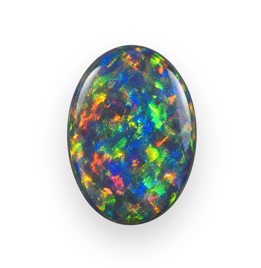 Opal gemstone selected for custom jewelry by Studio ALOI Dubai