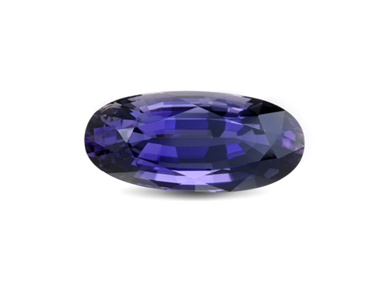 Iolite gemstone selected for custom jewelry by Studio ALOI Dubai