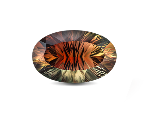 Sunstone gemstone selected for custom jewelry by Studio ALOI Dubai