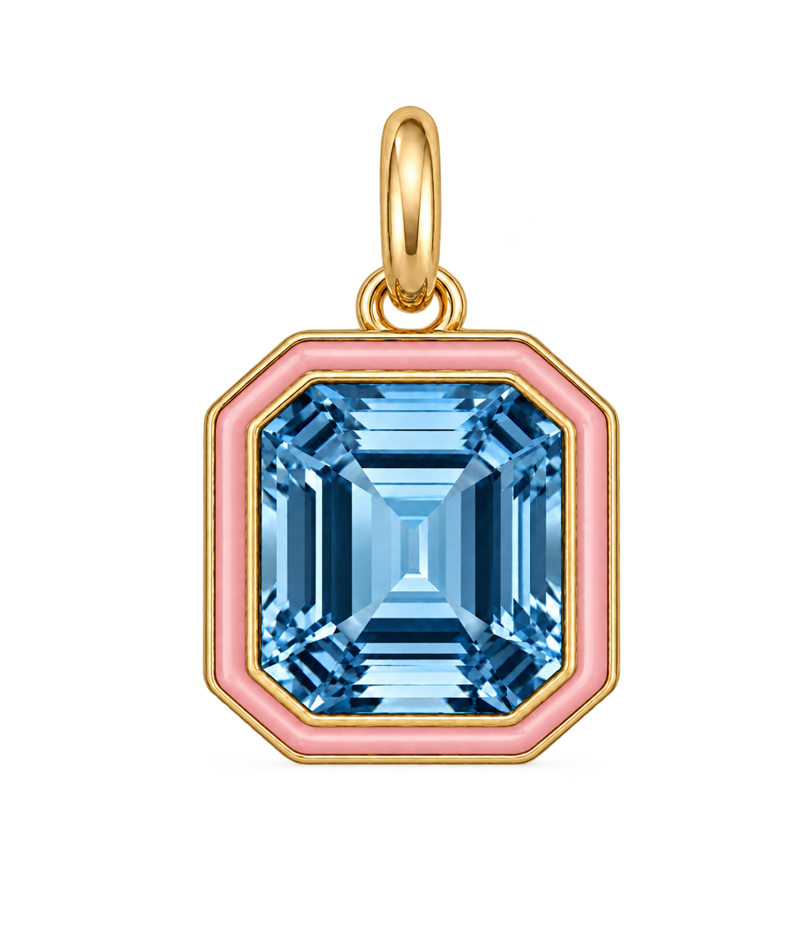 Aquamarine set in a diamond ring