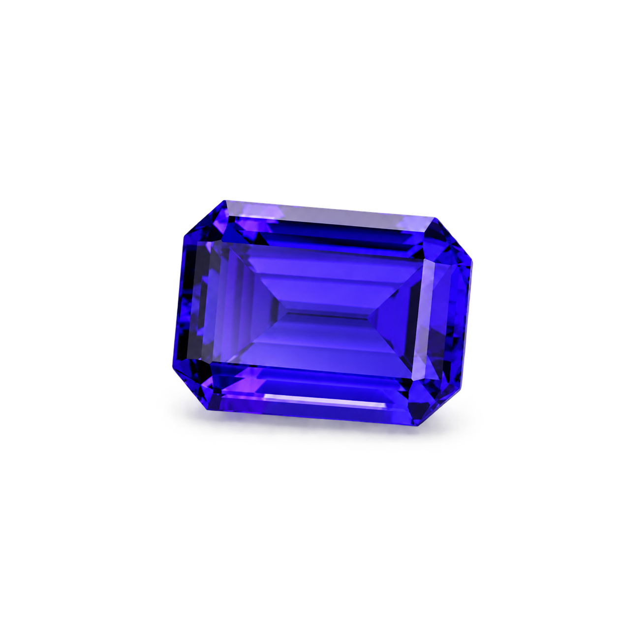 Tanzanite gemstone selected for custom jewelry by Studio ALOI Dubai