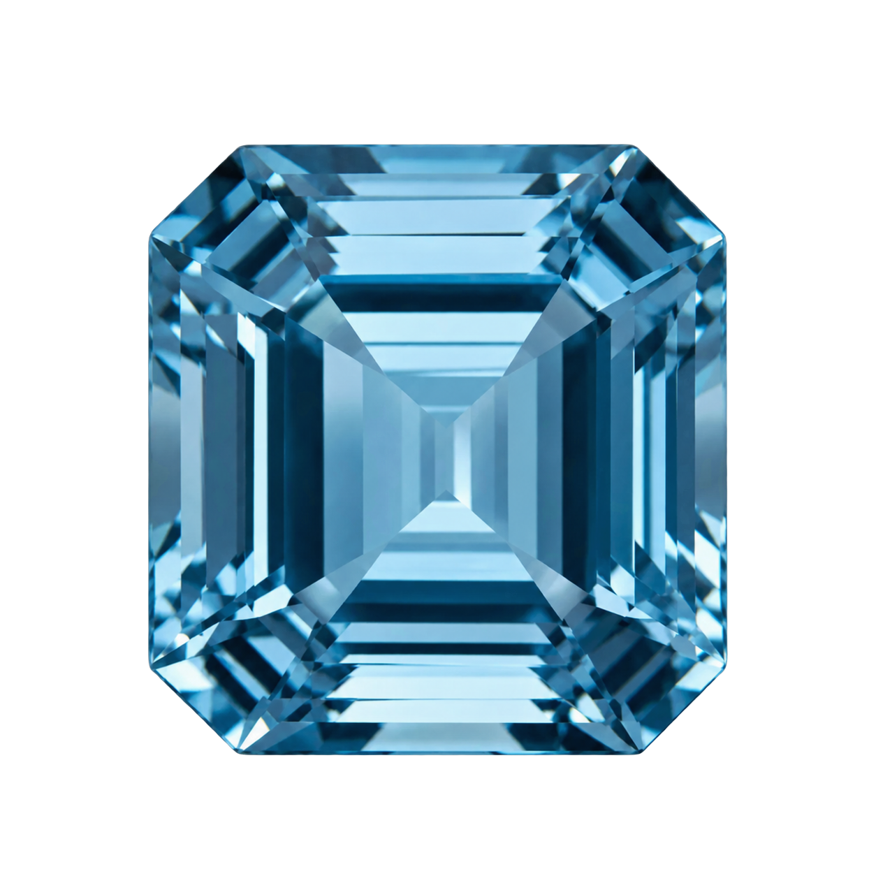 Aquamarine gemstone selected for custom jewelry by Studio ALOI Dubai